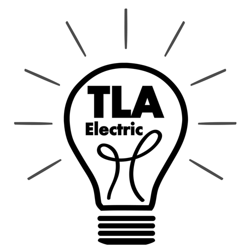 TLA Electric light bulb logo